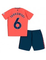 Everton James Tarkowski #6 Venkovní dres pro děti 2023-24 Krátký Rukáv (+ trenýrky)